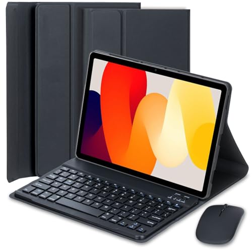 EHLCYS Keyboard Case for Xiaomi Redmi Pad SE 11-inch 2025/2023, Magnetic Detachable Wireless Bluetooth German QWERTZ Keyboard, Intelligent Slim Cover with Mouse,Schwarz EHLCYS Keyboard Case for Xiaomi Redmi Pad SE 11-inch 2025/2023, Magnetic Detachable Wireless Bluetooth German QWERTZ Keyboard, Intelligent Slim Cover with Mouse,Schwarz von EHLCYS
