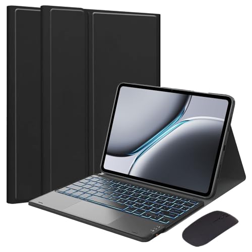 EHLCYS Touchpad Keyboard Case for OnePlus Pad Pro 12.1'' / OnePlus Pad 2 12.1'' 2024, German QWERTZ 7 Color Lighting Removable Keyboard, Intelligent Slim Case with Pen Holder and Mouse EHLCYS Touchpad Keyboard Case for OnePlus Pad Pro 12.1'' / OnePlus Pad 2 12.1'' 2024, German QWERTZ 7 Color Lighting Removable Keyboard, Intelligent Slim Case with Pen Holder and Mouse von EHLCYS