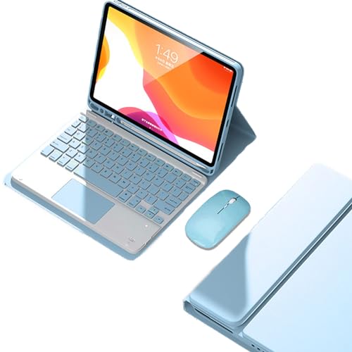 EHLCYS Touchpad Keyboard Case for Samsung Galaxy Tab A7 10.4-inch 2020 Model SM-T500/T505/T507, German QWERTZ Magnetic Removable Bluetooth Keyboard Cover with Pen Holder and Mouse,Blau EHLCYS Touchpad Keyboard Case for Samsung Galaxy Tab A7 10.4-inch 2020 Model SM-T500/T505/T507, German QWERTZ Magnetic Removable Bluetooth Keyboard Cover with Pen Holder and Mouse,Blau von EHLCYS