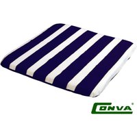 Strandkissen, quadratisch, Blau/Weiß, 38 x 42 x 1,5 cm, 4 Einheiten Strandkissen, quadratisch, Blau/Weiß, 38 x 42 x 1,5 cm, 4 Einheiten von EHLIS