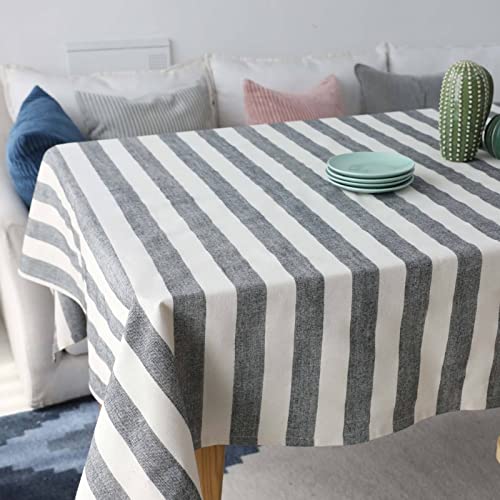 EHOMERY Abwischbare Tischdecke Drinnen Leinenoptik Tischtuch Läufer Streifen Tischdecke Abwaschbar Balkon Tablecloth Narrow Grau Tischschutz Dekoration 140X140Cm EHOMERY Abwischbare Tischdecke Drinnen Leinenoptik Tischtuch Läufer Streifen Tischdecke Abwaschbar Balkon Tablecloth Narrow Grau Tischschutz Dekoration 140X140Cm von EHOMERY