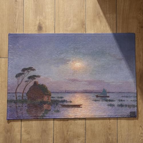 EHOMERY Fußmatte Bunt Fussmatte Aussen Lustig Groß Ölgemälde Kunstlandschaft Fußmatte Haustür Flache Fussmatte Innen Extra Dünn 40x60cm von EHOMERY