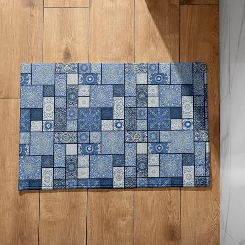 EHOMERY Fußmatte Waschbar Türmatte Innen Lustig Böhmen Eingang Teppich Fußmatte Innen Türmatte GEH Weg 40x60cm, rutschfeste Dekorative Fußmatte Aus Plüschbaumwolle von EHOMERY