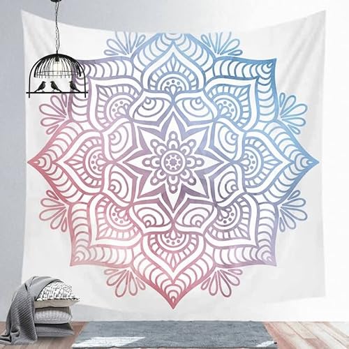 EHOMERY Hanshi Wandteppich Wanddekoration Family Bunt Boho-Mandala Hippie Wandteppich Wanddekoration 3D Wandbehang Deko Wandschmuck Groß Schlafzimmer Wohnzimmer Wanddekoration 130X150Cm von EHOMERY