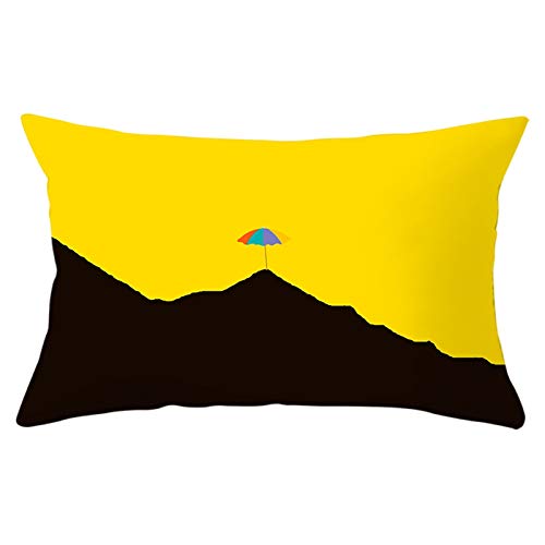EHOMERY Kissenbezüge Länglich Set Kissen Sonnenschirm Auf Dem Berg Samt Zierkissenbezüge Für Gartenmöbel Kissenhülle Wasserdicht Outdoor Sofa Dekoration Gelb Weiß Schwarz 30X20 Inches EHOMERY Kissenbezüge Länglich Set Kissen Sonnenschirm Auf Dem Berg Samt Zierkissenbezüge Für Gartenmöbel Kissenhülle Wasserdicht Outdoor Sofa Dekoration Gelb Weiß Schwarz 30X20 Inches von EHOMERY