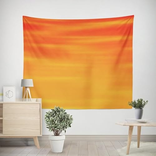 EHOMERY Wandbehang Mit Fotos Wandtuch Orient Schlichtes Orangerot Tuch Wandteppich Wanddecke Trippy Wohnzimmer Schlafzimmer Wandbehang Dekoration 240x220cm von EHOMERY