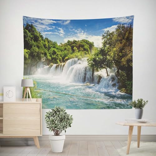EHOMERY Wandbehang Teppich Wanddekoration Aussenbereich Katze Wandteppich Für Bett Familien Strandtuch Wohnzimmer Schlafzimmer Wandbehang Dekoration 200x200cm von EHOMERY