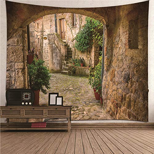 EHOMERY Wandbehang Zum Knüpfen Wanddecke Groß Braun Steinhaus Wandteppich Für Bett Wandtuch Aesthetic Wandbehang Deko Wandschmuck Schlafzimmer Wohnzimmer Wanddekoration 350X256Cm EHOMERY Wandbehang Zum Knüpfen Wanddecke Groß Braun Steinhaus Wandteppich Für Bett Wandtuch Aesthetic Wandbehang Deko Wandschmuck Schlafzimmer Wohnzimmer Wanddekoration 350X256Cm von EHOMERY