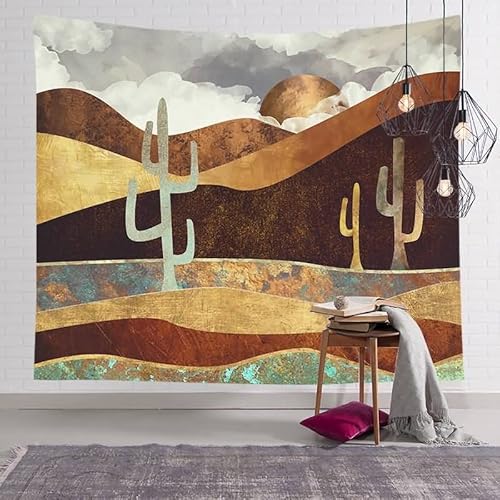 EHOMERY Wandteppich Kinder Wandtuch Lang Bunt Abstrakte Berglandschaft Wandbehang Ornamente Wandtuch Art Wandbehang Deko Wandschmuck Groß Schlafzimmer Wohnzimmer Wanddekoration 95X73Cm von EHOMERY