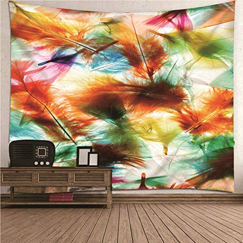 EHOMERY Wandteppich Klein Natur Wanddecke Hippie Mehrfarbig Gefieder Wandbehang Tür Tapisserie Bunt Deko Wandschmuck Groß Schlafzimmer Wohnzimmer Wanddekoration 350X256Cm EHOMERY Wandteppich Klein Natur Wanddecke Hippie Mehrfarbig Gefieder Wandbehang Tür Tapisserie Bunt Deko Wandschmuck Groß Schlafzimmer Wohnzimmer Wanddekoration 350X256Cm von EHOMERY