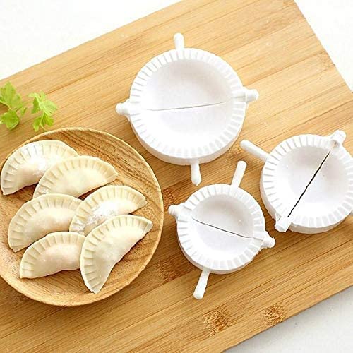 3 Stück 3 Größen Hersteller Teigtaschenform Knödelform Jiaozi Maker Werkzeug Teigpresse Knödel Kuchen Ravioli Form Clips Home Küche DIY Werkzeug Gadgets Zubehör von EHOTER