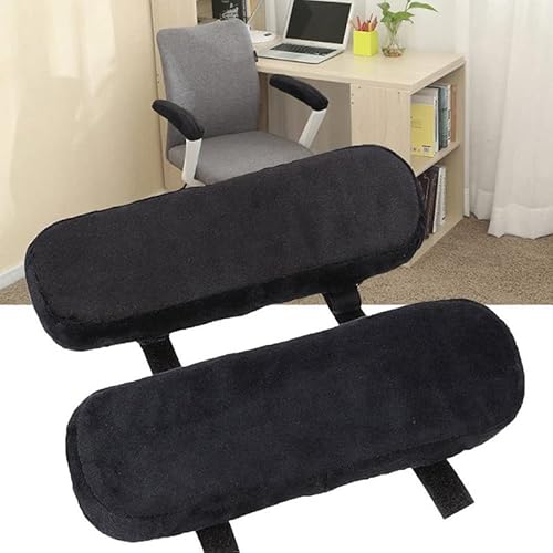 EHOTER Armlehnen Pads Ergonomische Armlehnen Polster aus Schaum Anti Rutsch Support Abdeckungen Kissen Büro Gaming Stuhl mit Memory Foam Schaum Armlehnen Pad Arm Rest für Ellenbogen Komfort 2 Stück von EHOTER