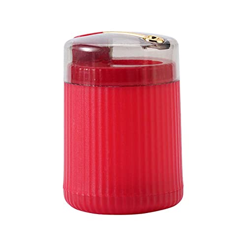 EHOTER Automatic Toothpick Dispenser Pop Up Zahnstocher tragbarer Spender ohne Zahnstocher automatischer Kunststoffhalter Zahnstocher Aufbewahrungsbox Zahnstocher Kanister für Zuhause Küche (Rot) von EHOTER