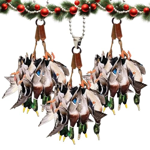 EHOTER Entenjagd-Ornament: 3 Stück Acryl Wasservögel Jagd Dekor Hängende Ente für Weihnachtsbaum & Auto Spiegel Zubehör EHOTER Entenjagd-Ornament: 3 Stück Acryl Wasservögel Jagd Dekor Hängende Ente für Weihnachtsbaum & Auto Spiegel Zubehör von EHOTER