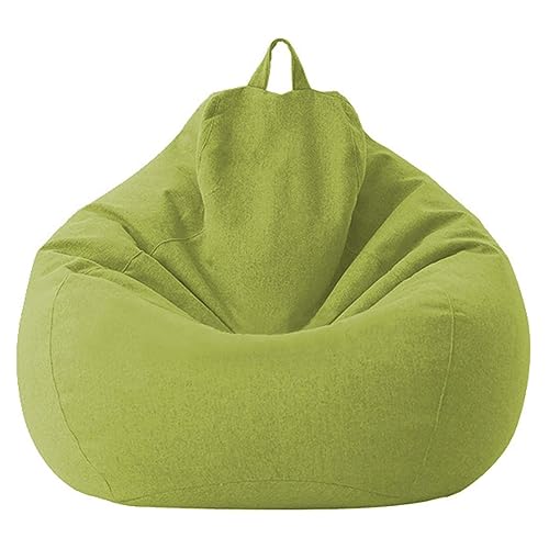 EHOTER Sitzsack Cord Ohne Füllung Gaming Sitzsäcke Stuhl für Erwachsene Kinder Hohe Rückenlehne Bequem Indoor Outdoor Wohnzimmer Großer Sitzsack Sitz (Grün) von EHOTER