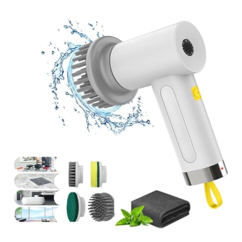 EHOTER Elektrischer Spin Scrubber 2024 New Sinoshi Power Cordless Wiederaufladbare Handheld Brush Multifunktionale Reinigungsbürste Fliesen Waschbecken von EHOTER