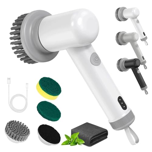 Elektrischer Spin Scrubber 2024 New Sinoshi Spin Power Scrubber Cordless Power Spin Scrubber Wiederaufladbare Handheld Power Scrubber Spin Brush Multifunktionale Reinigungsbürste Fliesen Waschbecken von EHOTER