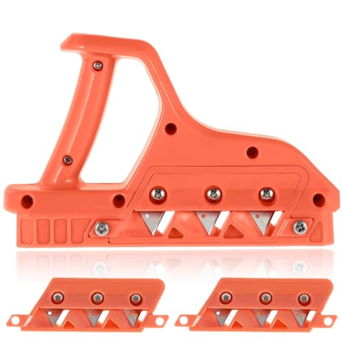 Gipskartonplatten Schnellschneider Handhobel Gipskarton Kantenschneider Gipskarton Fasenschneider mit 45 Grad 60 Grad Balden Handwerkzeug Schneidwerkzeuge Gipskartonschneider (45 ° + 60 °) von EHOTER