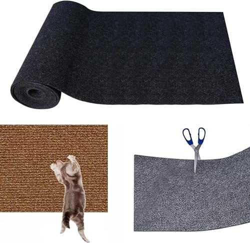 Kratzmatte für Katzen Selbstklebend Haustier Kratzteppich DIY Zuschneidbare Katzenkratzer Möbelschutz Climbing Cat Scratcher Pad Katze Kratzpfosten Katzenkratzbretter für Sofaecken (A,40cm*2m) von EHOTER