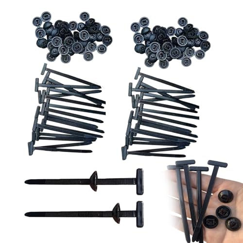 Nylon Universal Kabelbinder Schnalle Heavy Duty Selbstverriegelung Nylon Zip Ties Halter Mehrzweck Kunststoff Kabelbinder Werkzeug für Auto Täglich Reparatur (20) von EHOTER