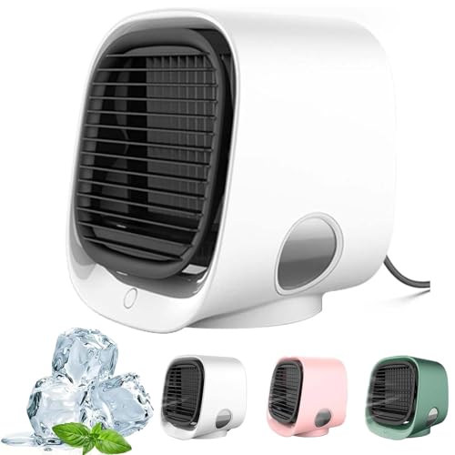 EHOTER Oribreeze Klimaanlage 2024 New Oribreeze Luftkühler, Ori Breeze Luftkühler, Tragbarer Klimaanlagenventilator, Tragbarer Luftkühler Eiswasserventilator (Weiß) von EHOTER