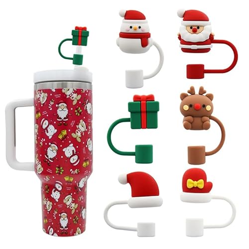 Stroh-Abdeckkappe für Stanley Trinkhalm-Aufsatz, kompatibel mit 30 und 1,2 l Trinkgläsern mit Griff, 10 mm, staubdichte, wiederverwendbare Strohhalm-Spitzen-Deckel, Strohhalm-Spitzen-Abdeckungen für von EHOTER