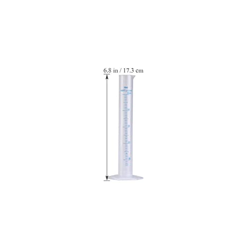 Zylinder Messbecher aus Kunststoff Messzylinder Borosilikatglas Labor Messbecher für Wissenschafts Labor Messwerkzeuge Flüssigkeiten Messgeräte Labor Reagenzglas Ausgießer (50ml) von EHOTER