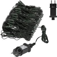 ECD Germany LED Lichternetz mit 160 Warmweiße LEDs, 2x1 m, Weihnachten LED Lichtervorhang Lichterkette Weihnachtsbeleuchtung Lichterkettenvorhang, von EHS