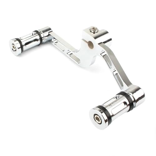 EHYSYN Fußschalthebel Motorrad Aluminium Getriebe Shifter Hebel Shift Peg Toe Heel Kit Fußrasten Fit Für Harley Davidson Sportster XL883 XL 1200 Ferse Zehen Schalthebel(B-Chrome) von EHYSYN