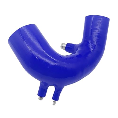 Gummi Schlauch Teile passend für Abarth 500 595 IHI Turbo Silikon-Ansaugschlauch-Kit Performance-Ansaugsystem Silikonrohr Benzinschlauch(Blue With Logo) von EHYSYN