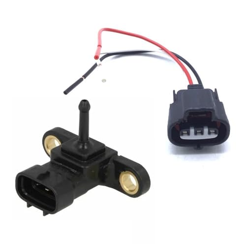 MAP-Sensor‌ RF7J-18-211 Saugrohr-Ladedruck-Kartensensor oder Stecker passend für Mazda 2.0 und 2.2 Diesel 3 5 6 CX-7(Sensor and Connector) von EHYSYN