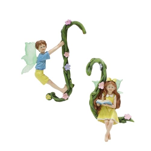 EHZBRCN Packung Von 2 Hanging Vine Figuren Für Häuser Dekore Und Gartenkunstharz Modell Skulptur Einfach Zu Installierende Ornament von EHZBRCN