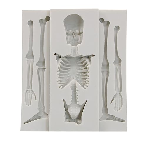 Halloween Skelett Bone Silikonform Küche Kuchen Backdekoration Schokoladen Fondant Form Handmades Plasters Werkzeug von EHZBRCN