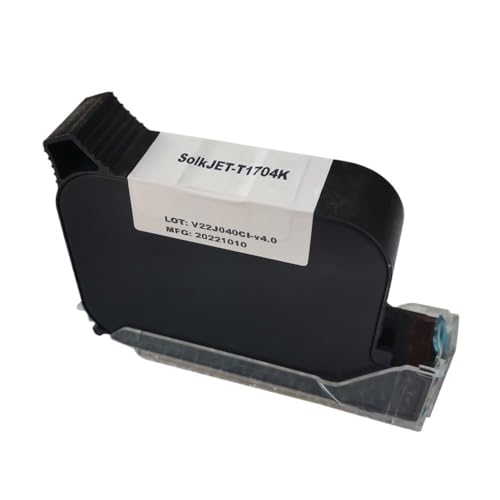EHxCUF 12. 7mm Lösungsmittelkartusche kompatibel mit 1704K -Drucker 1 3 5pcs Multi -Farb -Fast -Trocknungs -Adhäsion Tintenpatronen(1PC) von EHxCUF