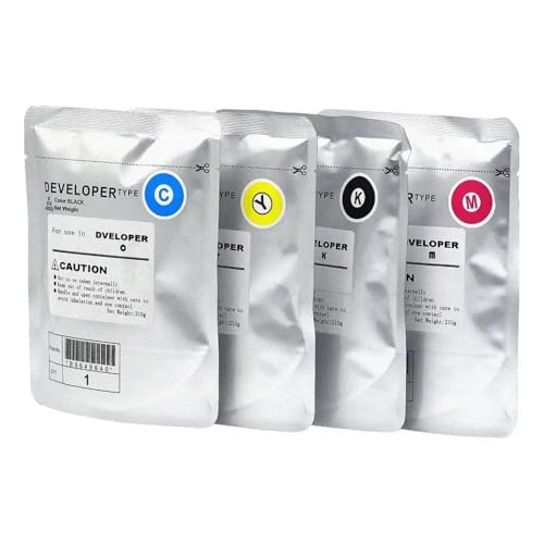 EHxCUF 1PCS DV321 DV-321 kompatibles Entwicklerpulver Kompatibel mit C221 C224 C284 C364 C454 C554 C281 CMYK 200 g pro Beutel(DV321-4Color) von EHxCUF