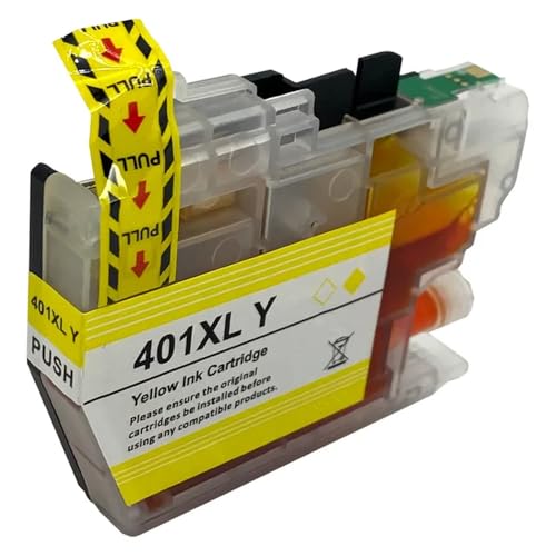EHxCUF Inkjet Ink Patrone LC401 XL LC401XL kompatibel mit Druckern J1010DW J1012DW J1170DW J5340DW J5345DW(Y 1PC) von EHxCUF
