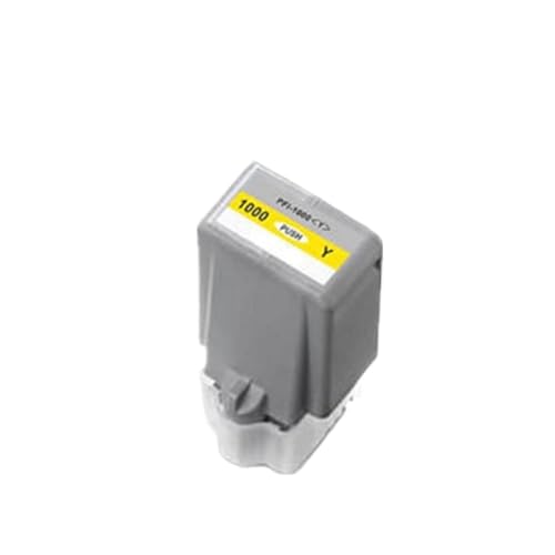 EHxCUF Kompatible Ciss Ink Patrone PFI 1000 PFI1000 Kompatibel mit Bildprogrammprogramme 1000 Drucker(Yellow) von EHxCUF