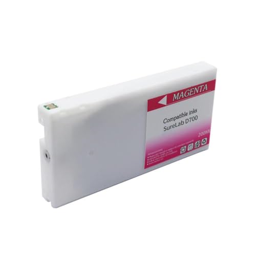 EHxCUF Kompatible Tintenpatrone T7821 Kompatibel mit den D700-Drucker, gefüllt mit Wassertintenbasis mit Surelab SL-D700 200 ml pro Patrone(T7823 M) von EHxCUF