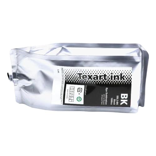 EHxCUF Roland Texart SBL3 Sublimation Ink 1000ml ohne Chip kompatibel mit RT-640 XT-640 Druckern Farbstofftinte Kompatibel mit Textildruck(SBL3 No chip-Black) von EHxCUF