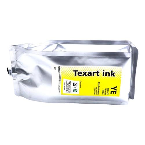 EHxCUF Roland Texart SBL3 Sublimation Ink 1000ml ohne Chip kompatibel mit RT-640 XT-640 Druckern Farbstofftinte Kompatibel mit Textildruck(SBL3 No chip-Yellow) von EHxCUF
