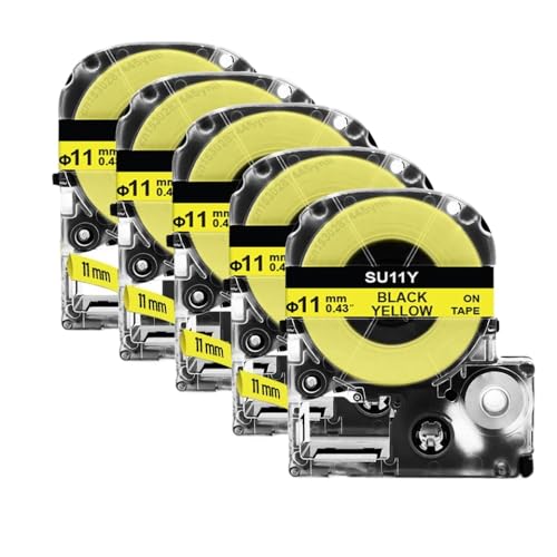 EHxCUF Wärmeschreinrohrkompatibel mit SU5S SU3W SU3Y SU5Y SU11S SU11Y Passion LW-300 LW400 3 mm 5 mm 11 mm 5 Stück 10 Teile(5PK 11mm Yellow) von EHxCUF