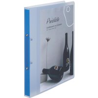 EICHNER Präsentationsringbuch 2-Ringe DIN A4 2.5 cm blau-transparent von EICHNER