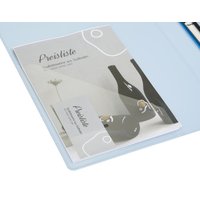 EICHNER Präsentationsringbuch 4-Ringe DIN A4 2.5 cm blau-transparent von EICHNER