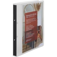 EICHNER Präsentationsringbuch 2-Ringe DIN A4 2.5 cm grau-transparent von EICHNER