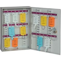 EICHNER Schlüsselkasten grau mit 35 Haken Zylinderschloss von EICHNER