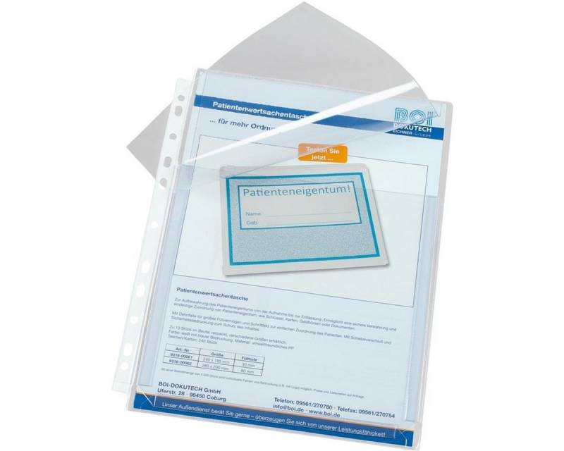 EICHNER Schubladenbox 10 EICHNER Dokumentenhülle Dehnfaltentasche transparent von EICHNER