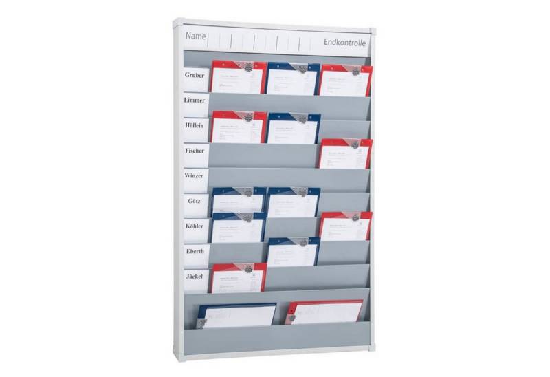 EICHNER Wandtafel Werkstattplaner 9019-00984 870x1282mm 10 Schienen grau von EICHNER