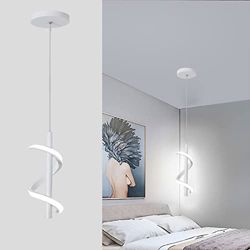 EIDEARAY LED Pendelleuchte Esstisch Hängelampe - Spirale Modern Design Pendellampe 5500K Kaltweiß Esstischlampe Minimalistisch 13W Küchenlampe für Esszimmer Büro Küche Wohnzimmer Arbeitszimmer… von EIDEARAY