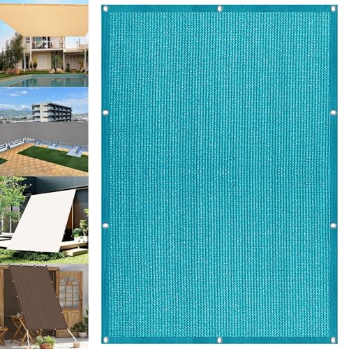 Sonnensegel Quadrat 1.6 x 3.5 m Rechteckig Sonnenschutznetz Hagelschutznetz Windschutz Reißfest, 98% UV Schutz für Garten Balkon Terrasse Outdoor, Himmelblau von EIDEMED
