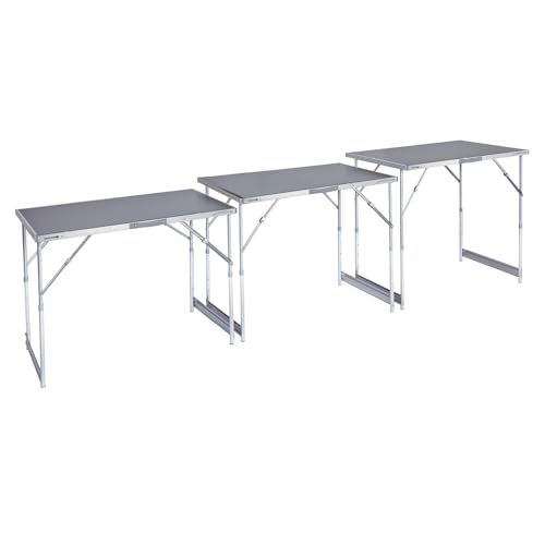 ELEPSO Multifunktionstisch 200x60 cm Buffettisch Klapptisch Tapeziertisch Trödeltisch Gartentisch klappbar & tragbar mit Griff Malertisch Beistelltisch Mehrzwecktisch höhenverstellbar von EIE